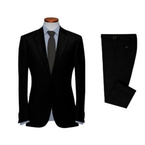 Washable Wool Suit: Black
