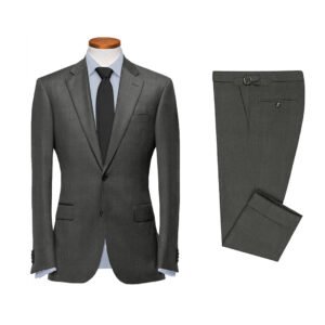 Washable Wool Suit: Mid Grey