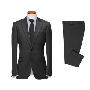 Washable Wool Suit: Dark Grey