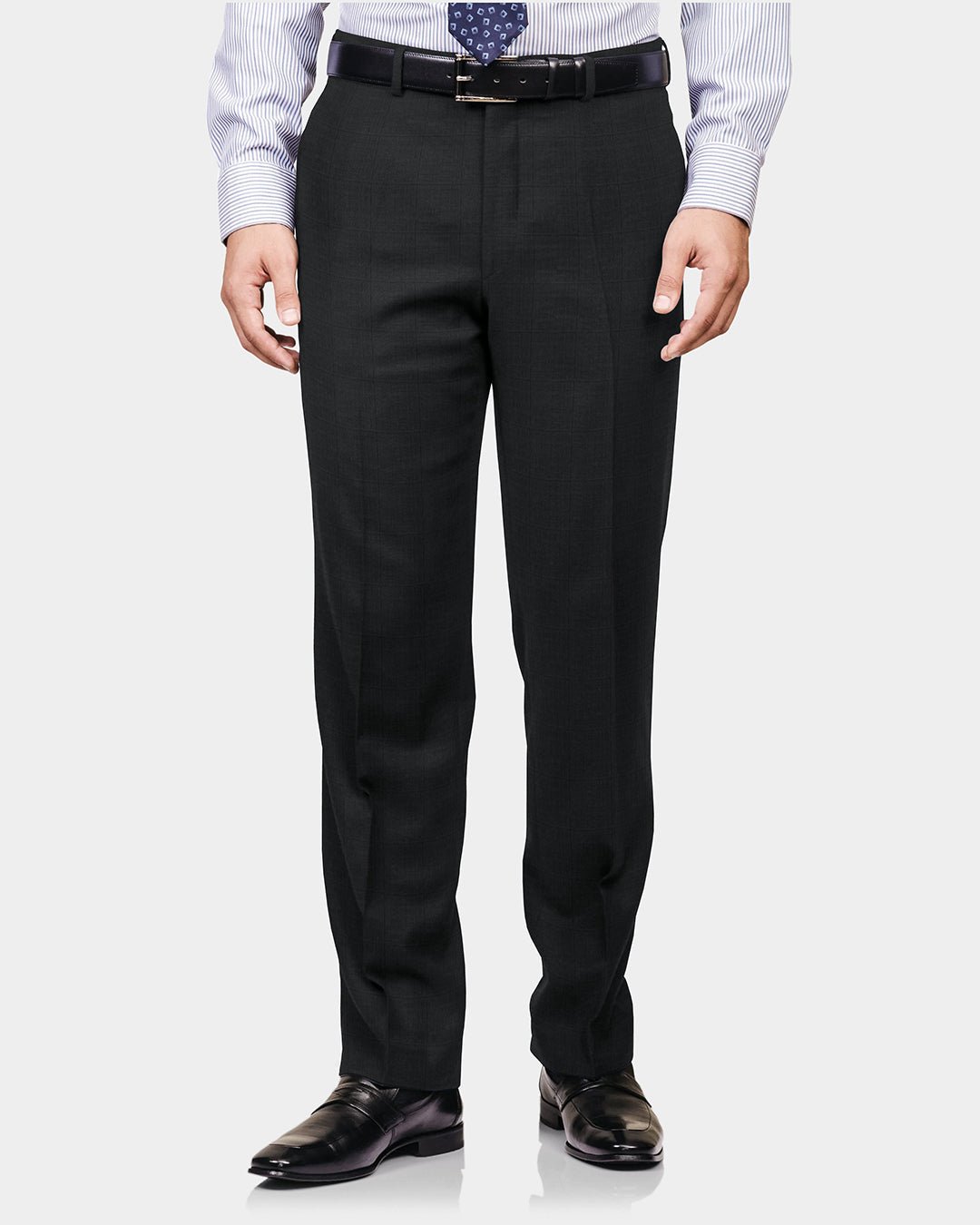 Drago: Super 160s Charcoal Prince of Wales Checks Suit - 图片 4