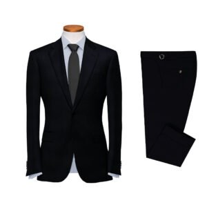 VBC: 100% Wool Dark Navy Twill Suit