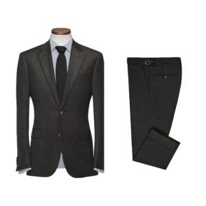 Dugdale Olive Grey Wool Flannel Suit